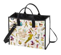 WZMPA Cartoon Movie Cosmetic Bag Fairytale Fans Gift Think of The Happiest Things It's The Same As Having Wings Makeup Zipper Pouch Bag Cartoon Merchandise (As Having Wings BG)