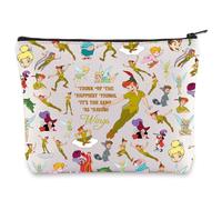 WZMPA Cartoon Movie Cosmetic Bag Fairytale Fans Gift Think of The Happiest Things It's The Same As Having Wings Makeup Zipper Pouch Bag Cartoon Merchandise (As Having Wings)