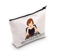 WZMPA Chess TV Series Beth Cosmetic Makeup Bag Chess Lovers Chess Master Gift What's Your Strategy Chess Player Zipper Pouch Bag, Your Strategy, Fit