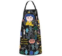 WZMPA Cora Line Cooking Apron Secret Door Movie Fans Gifts Some Doors Should Not Be Opened Kitchen Apron Cora Line Key Merch, Be Wise Ap, Medium