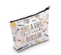 WZMPA Diabetes Insulin Makeup Bag Diabetes Awareness Gifts Just A Gil That Needs Insulin Zipper Bag Diabetic Supply Kit, Just a girl insulin, Fit