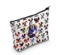 WZMPA Dragon Themed Cosmetic Bag Dragon Lover Gift My Spirit Animal Is A Dragon Makeup Zipper Pouch Bag Animal Lover Gift, Dragon Spirit F, Fit