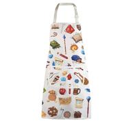 WZMPA Dungeon Master Kitchen Apron DND Gamer Gift RPG Dungeon Weapon Aprons RPG Dungeon Kitchen Merchandise, Dungeon White Ap