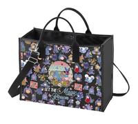 WZMPA Eeyore Tote Bag Eeyore Fans Gift Let The Magic Blossom Eeyore Reusable Grocery Bag Eeyore Donkey Merchandise (Blossom Eeyore Bl BG)