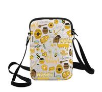 WZMPA Funny Bee Crossbody Bag Honey Bee Lover Gift Oh Honey Adjustable Strap Bag Queen Bee Merchandise (Oh Honey CB)