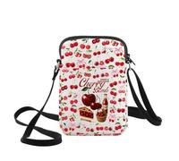 WZMPA Funny Cherry Crossbody Bag Fruit Lover Gift Fruit Cherry Inspired Shoulder Bag Cherries Merchandise (Cherry Bomb CB)