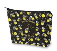 WZMPA Funny Firefly Ray Cosmetic Bag Ray Fans Gifts Look How She Lights Up The Sky Makeup Zipper Pouch Bag Ray Cartoon Character Merchandise (Look How She Lights Bl)
