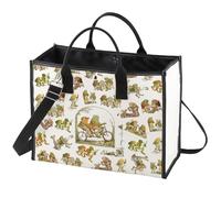 WZMPA Funny Frog Cosmetic Bag Frog Fans Gift Humor Frog Character Makeup Zipper Pouch Bag Frog Merchandise, Frog BG, Fit