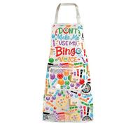 WZMPA Funny Gambling Gamer Kitchen Apron Gambler Gift Don't Make Me Use My Gambling Voice Apron Casino Gambler Gift