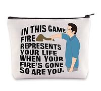 WZMPA Funny Jeff Probst Cosmetic Bag Jeff Fans Gift In This Game Fire Represents Your Fire's Gone So Are You Jeff Makeup Bag, In This Game, Cosmetic Bag