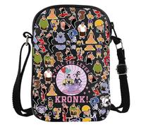 WZMPA Funny Kronk & Yzma Crossbody Bag Villain Yzma Fans Gift Pull The Lever Yzma Shoulder Bag For Movie Fans (Pull The Lever Kronk Bl CB)