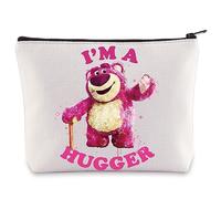 WZMPA Funny Lotso Bear Cosmetic Bag Lotso Fans Gifts I'm A Hugger Makeup Zipper Pouch Bag Lotso Merchandise, Hugger, Cosmetic Bag