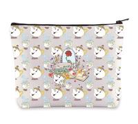 WZMPA Funny Mrs. Potts & Chip Cosmetic Bag - Mrs. Potts Lovers Gifts - It'll Turn Out All Right In The End - Makeup Zipper Pouch Bag, Be our guest, Cosmetic Bag