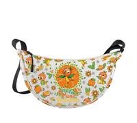 WZMPA Funny Orange Birds Crossbody Bag Bird Lovers Gift Let The Magic Blossom Shoulder Bag Orange Bird Merch (Blossom Orange Bird JZB)