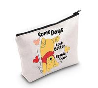 WZMPA Funny Wennie Cosmetic Makeup Bag Wennie Inspired Gift Some Days Look Better Upside Wennie Zipper Pouch Bag For Wennie Fans, Some Days Wennie, Fit