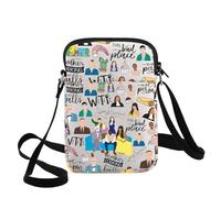 WZMPA Good Place Crossbody Bag Eleanor & Michael & Tahani Fans Gift This Is The Bad Place Shoulder Bag Good Place Eleanor Merch (WT CB)