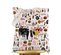WZMPA Grease Danny & Sandy Travel Makeup Bag - Pink Ladies Inspired Gift - Broadway Musical Zipper Pouch Bag, RYDELL TG, Fit