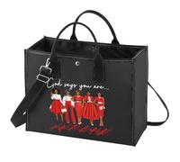 WZMPA Greek Sorority Cosmetic Makeup Bag - Sorority Sisterhood Gift - God Says You Are - Zipper Pouch Bag - Paraphernalia, God Says Red TB-BL, Cosmetic Bag