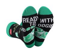 WZMPA Green Monster Novelty Socks Green Monsters Inspired Gift GreenMonster With Oogie Socks, With Oogie U, Large