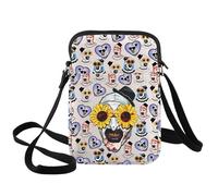 WZMPA Horror Clown Crossbody Bag Scary Art Clown Gift Work Of Art Makeup Bag Horror Movie Fan Gift Merchandise (Sunflower Glass CB)