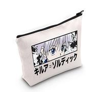 WZMPA Hunter Anime Cosmetic Makeup Bag Killua Zoldyck Fans Gift Anime Cosplay Makeup Zipper Pouch Bag For Women Girls, Hunter Killua, Fit