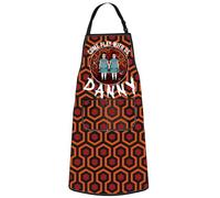 WZMPA Jack Nicholson Cooking Apron Overlook Hotel Inspired Gift Come Play With Us Danny Grilling Apron Overlook Hotel Merch, Danny Ap, Medium