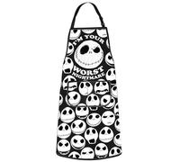 WZMPA Jack & Sally Kitchen Apron Horror Jack Fans Gifts I'm Your Worst Jack Adjustable Apron Jack Movie Merch (I'm Your Worst Ap)