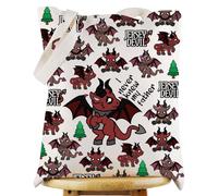 WZMPA Jersey Devil Tote Bag Mysterious Creatures Gift Cryptid Reusable Grocery Bag Mythical Jersey Devil Merchandise (I never knew my father TG)