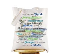 WZMPA Jimmy It's 5 O'clock Somewhere Tote Bag Jimmy Fans Gift Jimmy Singer Reusable Grocery Bag Jimmy Merchandise, It's 5 O'clock Tg, L, It's 5 O'clock Tg