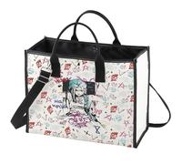 WZMPA Jin & Vi Movie Tote Bag Jin & Caitlyn Player Gift Jin Was Here Shopping Grocery Bag Jin & Silco Merch (Jin Was Here BG)