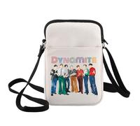 WZMPA K-Pop Group Army Crossbody Bag Song Lyrics Inspired Gift Korean Music Group Shoulder Bag K-Pop Merch (Dynamite CB)