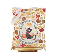 WZMPA Kiki & Jiji Tote Bag Jiji Bed & Breakfast Merch I'm Going To Put My Paws Together And Pray That Jiji Grocery Bag, Put My Paws Together Tg, L