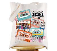 WZMPA Kpop Tote Bag K-Pop Team Fans Gift Korean Group IVE Reusable Grocery Bag Singer Merchandise (Love Dive TG)