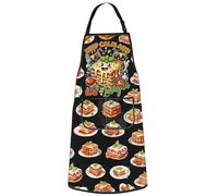 WZMPA Lasagna Pasta Kitchen Apron Lasagne Foodie Gift Keep Calm And Eat Lasagna Adjustable Apron With Pockets Lasagne Merch (Eat Lasagna Ap)