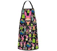 WZMPA Louise Belcher Baking Apron Louise Belcher Fans Gift I'll See You In Hell Louise Cooking Apron Louise Belcher Merch, I'll See You Ap, Medium