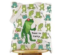 WZMPA Loveland Frogman Frog Monster Gift Cryptid Reusable Grocery Bag Loveland Frogman Lover Merchandise (time to party TG)