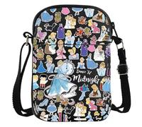 WZMPA Magical Princess Crossbody Bag Cartoon Rat Fans Gifts Dance Until Midnight Scullery Maid Shoulder Bag Fairy Tales Merch, Dance Midnight Cb-bl, Crossbody Bag