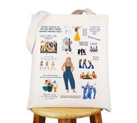 WZMPA Mamma Mia Broadway Reusable Tote Bag Donna, Rosie, Tanya Fans Gift, The Best Things Tg, 14.56" * 12.59", Unisex-Adults