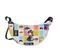 WZMPA Mary Poppins Crossbody Bag Mary Fans Gift Practically Perfect In Every Way Shoulder Bag Broadway Merchandise (Of Fun JZB)