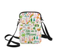 WZMPA Miami Florida Vacation Crossbody Bag Miami Souvenir Gifts Take Me To Miami Shoulder Bag City Travel Merchandise, To Miami-cb