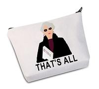 WZMPA Miranda Priestly Movie Fans Cosmetic Makeup Bag Miranda and Andy Fans Gift That's All Makeup Zipper Pouch Bag For Women Girls, That's All