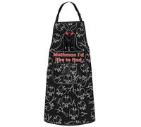 WZMPA Mothman Kitchen Apron Cryptozoology Gift Mothman I'd Like To Find BBQ Apron Mothman Merch, Mothman I'd Ap, Medium