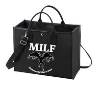 WZMPA Mothman Tote Bag Mothman Lover Gift Mothman I'd Like To Find Reusable Grocery Bag Mothman Merchandise (MILF Bl BG)