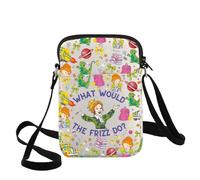 WZMPA Ms Frizzle Teacher Crossbody Bag Ms.Frizzle Fans Gift What Would The Frizz Do Adjustable Strap Bag Frizz's Merch (what would the frizz do CB)