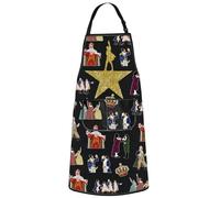 WZMPA Musical Characters Kitchen Apron Drama Lover Gift Musical Fans Cooking Apron Theatre Merchandise, Ham Ap, Medium
