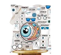 WZMPA Optometry Optician Tote Bag Eye Doctor Gift Optometrist Grocery Bag Optometry Merchandise (Ophthalmology TG)