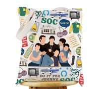 WZMPA Outside Musical Inspired Tote Bag Johnny & Pony Fans Gift It's Hard To Write The Story When The Story's Writing Me Ponyboy Shoulder Bag (SOC TG)