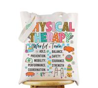 WZMPA Physical Therapy Canvas Tote Bag Physical Therapist Appreciation Gift PT Shoulder Bag Physiotherapy Merchandise (Physical Therapy TG)
