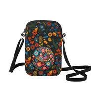 WZMPA Polish Folk Crossbody Bag Polish Landmarks Gift Polish Vacation Shoulder Bag Poland Souvenirs Travel Gift (Polish Folk Bl CB)