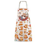 WZMPA Raccoon Chef Adjustable Apron With Pockets Trash Panda Lover Gift The Cook Side Raccoons Baking Apron Raccoon Merch, The Cook Side Ap, Medium